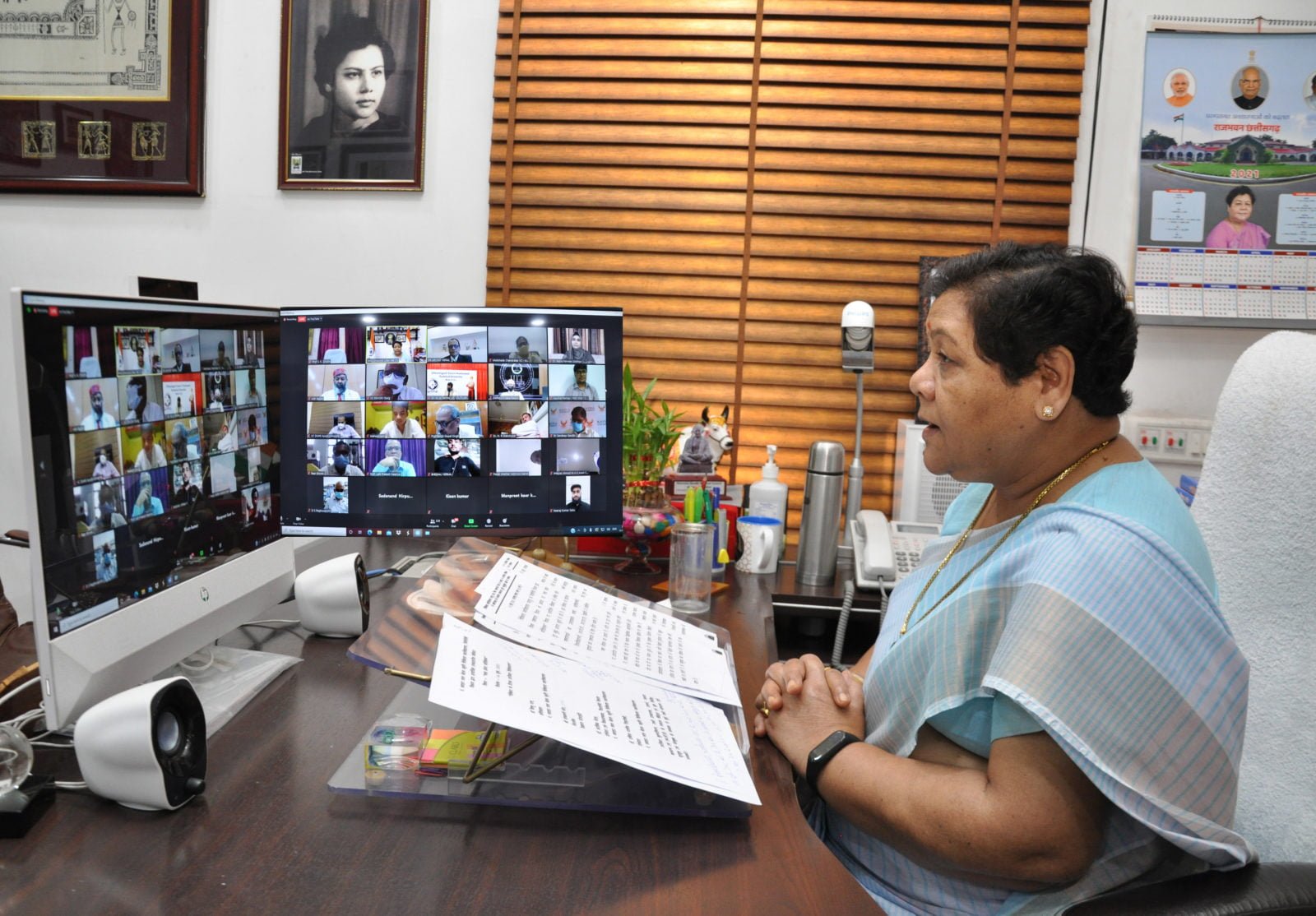 राज्यपाल पंडित जवाहर लाल नेहरू स्मृति चिकित्सा महाविद्यालय द्वारा विश्व रक्तदाता दिवस के अवसर पर आयोजित वेबिनार में हुई शामिल