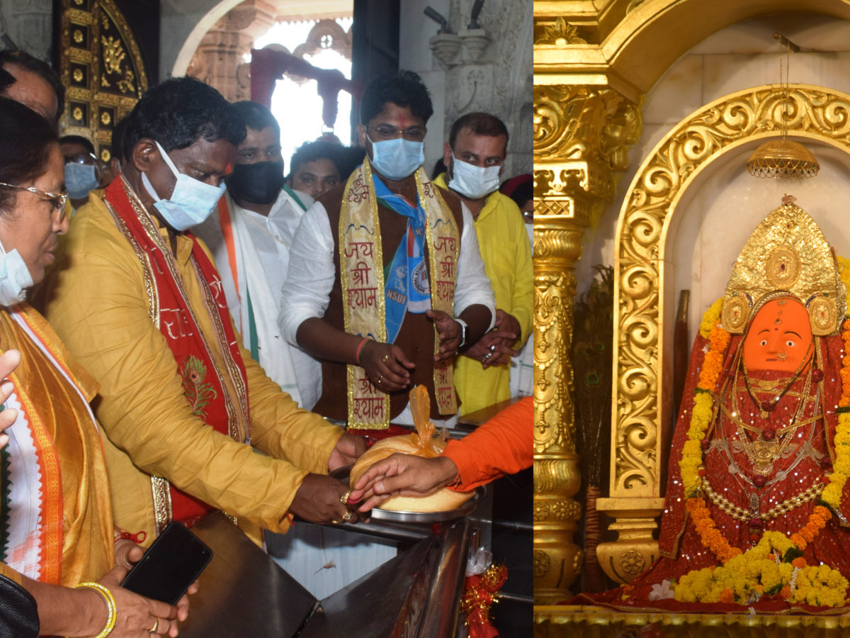 रायपुर : खाद्य मंत्री ने माँ बम्लेश्वरी की पूजा-अर्चना कर प्रदेशवासियों की  सुख-समृद्धि का मांगा आशीर्वाद