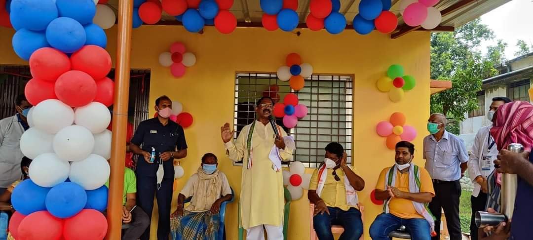 गांव-गांव में स्वास्थय सुविधा पहुंचना हमारी प्राथमिकता-श्री भगत : खाद्य मंत्री ने किया नवनिर्मित हेल्थ एंड वेलनेस सेंटर का शुभारंभ