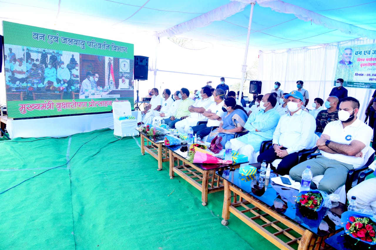 बिलासपुर : मुख्यमंत्री वृक्षारोपण प्रोत्साहन योजना : सेंदरी में पौधरोपण से हुआ योजना का शुभारंभ
