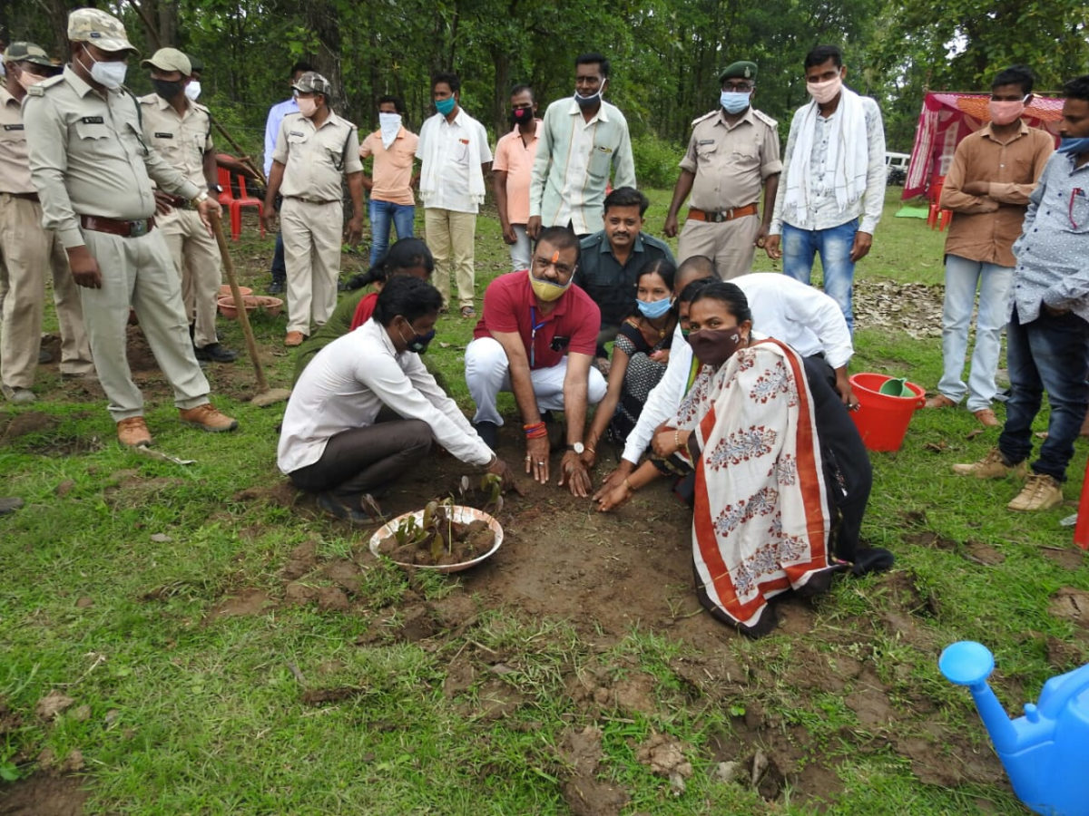 रायपुर : बस्तर वन मण्डल में एक ही तिथि 11 जुलाई को एक लाख सीड बॉल का रोपण और फलदार पौधों के बीज का छिड़काव सम्पन्न