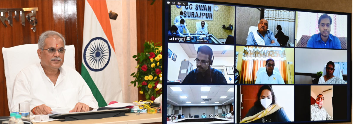रायपुर : विकास में कोई भी पीछे न छूटे : श्री भूपेश बघेल : मुख्यमंत्री की अध्यक्षता में राज्य स्तरीय सतत विकास लक्ष्य संचालन समिति की प्रथम बैठक