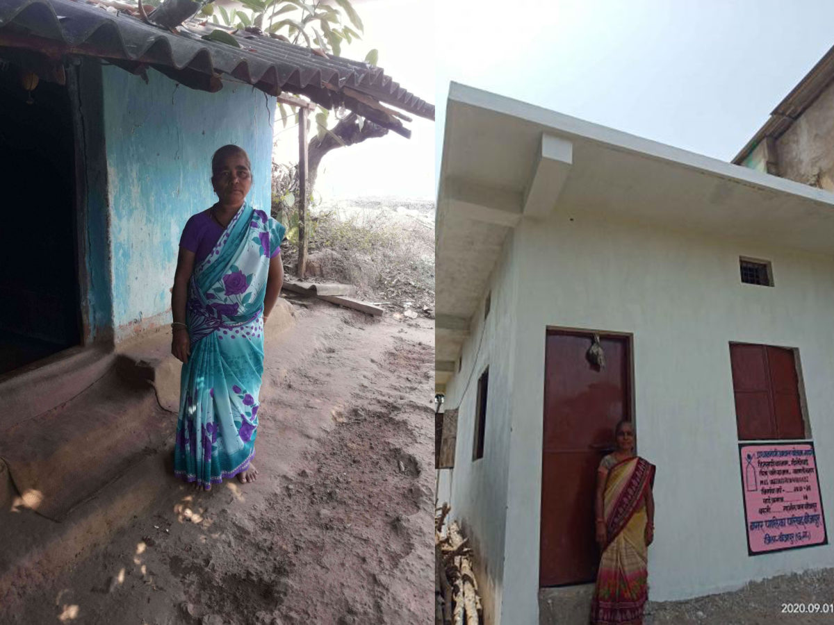 बीजापुर : सब्जी बेचने वाली महिला को मिला अपना पक्का मकान