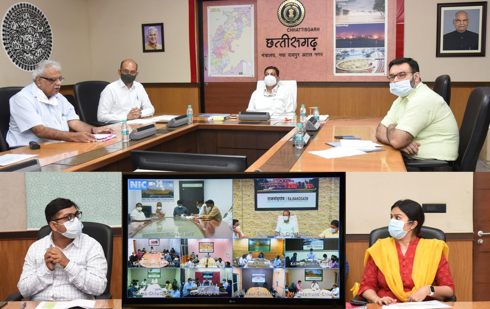 रायपुर : शिक्षा और स्वास्थ्य की योजनाओं का हो बेहतर कियान्वयन : मुख्य सचिव श्री जैन