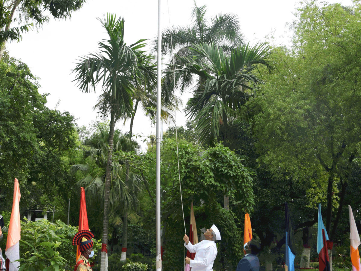 मुख्यमंत्री निवास में मनाया गया स्वतंत्रता दिवस