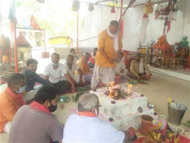 अनंत चतुर्दशी पर हुआ हवन-पूजन का आयोजन