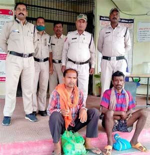 अवैध गांजा के साथ दो आरोपी गिरफ्तार