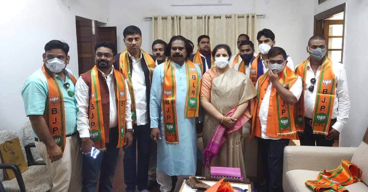 कांग्रेस नेता वेदराम मनहरे के साथ 10 कांग्रेसी भाजपा में शामिल