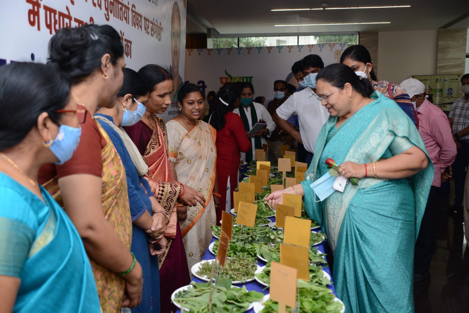 रायपुर : पोषण माह 2021 :कुपोषण मुक्ति के लिए स्थानीय पौष्टिक आहार का विशेष महत्व: श्रीमती भेंड़िया