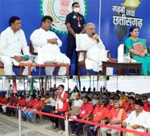 पदयात्रियों ने मुख्यमंत्री से की मुलाकात, 55वां दिन क्रमिक भूख हड़ताल पर बैठे