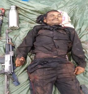 पुलिस-नक्सली मुठभेड़ में 10 लाख इनामी कंपनी कमांडर ढेर