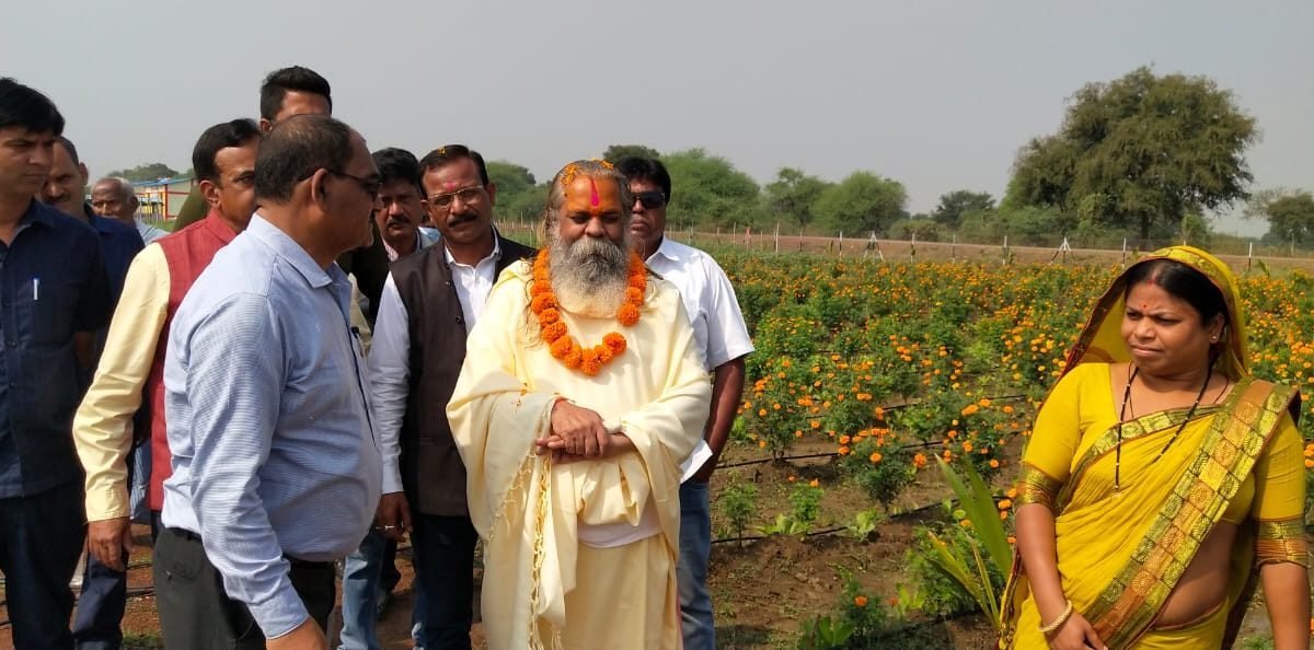 छत्तीसगढ़ गौ सेवा आयोग के अध्यक्ष ने वृंदावन गौठान का किया निरीक्षण