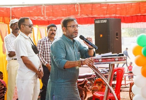 मंत्री गुरू रूद्रकुमार ने किया विकास कार्यों का भूमिपूजन-लोकार्पण