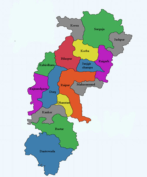 Chhattisgarh-districts, गुड गवर्नेंस में छत्तीसगढ़ देश के पाँच शीर्ष राज्यों में