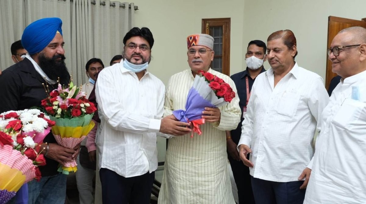 मुख्यमंत्री से छत्तीसगढ़ सीमेंट ट्रांसपोर्ट एसो. के पदाधिकारियों ने की मुलाकात