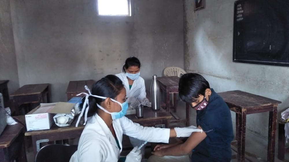 धमतरी जिले में कोविड-19 टीकाकरण का पहला डोज शत-प्रतिशत