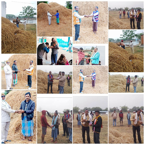 पैरादान करने वाले किसान हुए सम्मानित