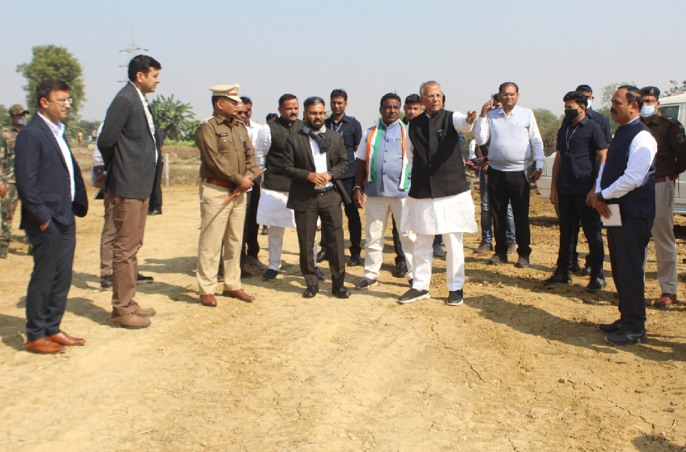 Tamradhwaj Sahu, ताम्रध्वज साहू ने लिया नवीन मेला स्थल का जायजा