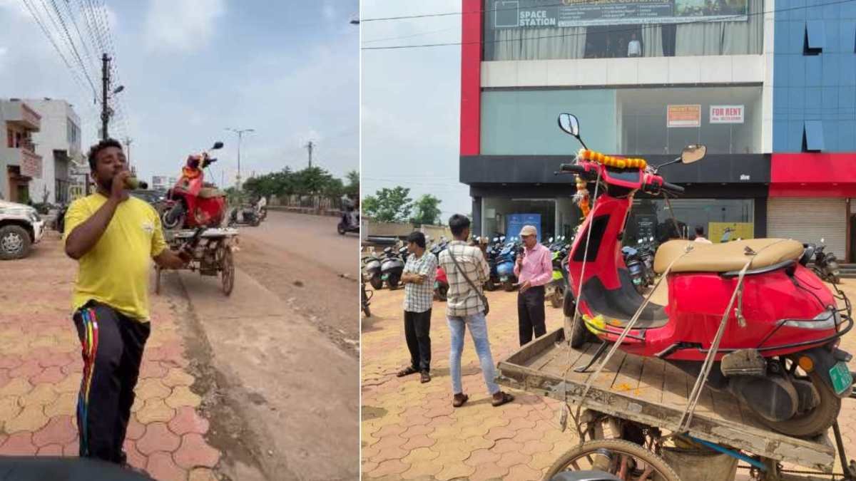 दुर्ग: ओला स्कूटर से तंग आकर युवक ने निकाली 'शव यात्रा', वीडियो वायरल