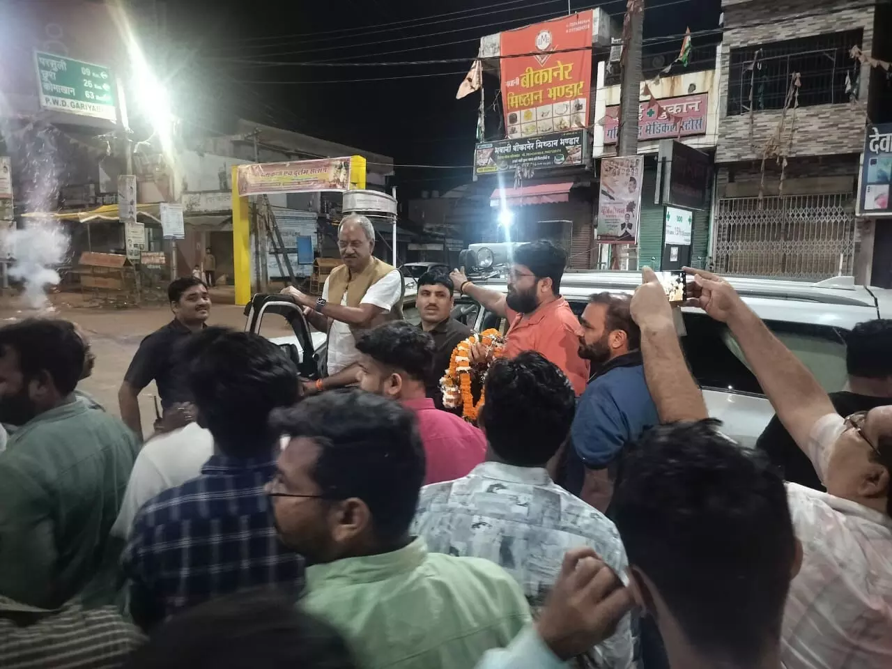 गरियाबंद में सांसद बृजमोहन अग्रवाल का भव्य स्वागत