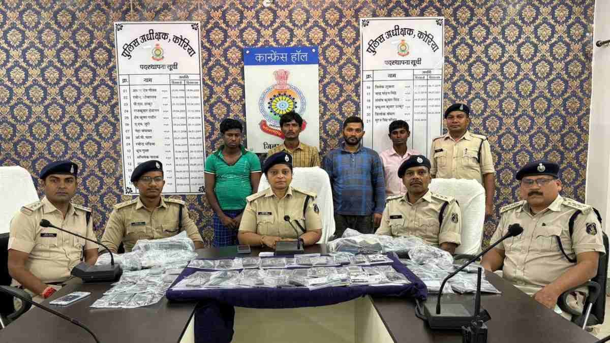 छत्तीसगढ़ में साइबर अपराध का बड़ा खुलासा: 206 मोबाइल फोन जब्त, चार गिरफ्तार