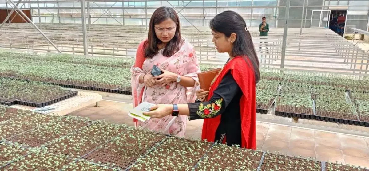 दुर्ग में कलेक्टर ने बीज प्रगुणन प्रक्षेत्र और ऑर्गेनिक फार्म का किया निरीक्षण, किसानों के लिए प्रशिक्षण का दिया निर्देश