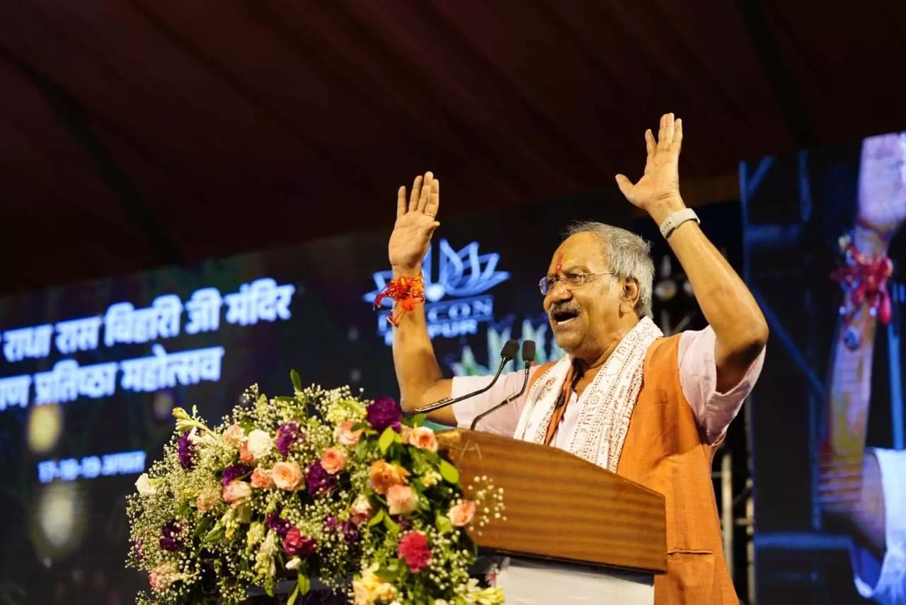 रायपुर में देश के सबसे बड़े इस्कॉन मंदिर का भव्य उद्घाटन, सांसद बृजमोहन अग्रवाल रहे मुख्य अतिथि