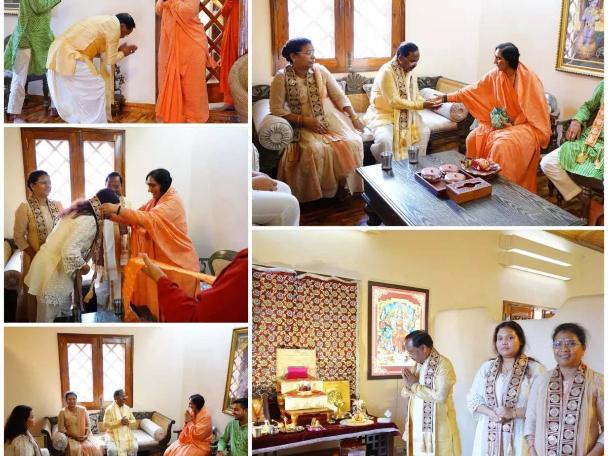 रायपुर: वात्सल्य ग्राम में साध्वी ऋतम्भरा जी का आगमन, सनातन संस्कृति की गूँजी ध्वनि