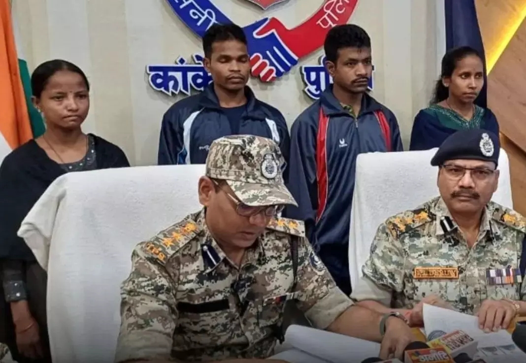 कांकेर: नक्सली दबाव में, 4 नक्सली ने किया आत्मसमर्पण, कुएमारी एरिया कमेटी खत्म होने के कगार पर!