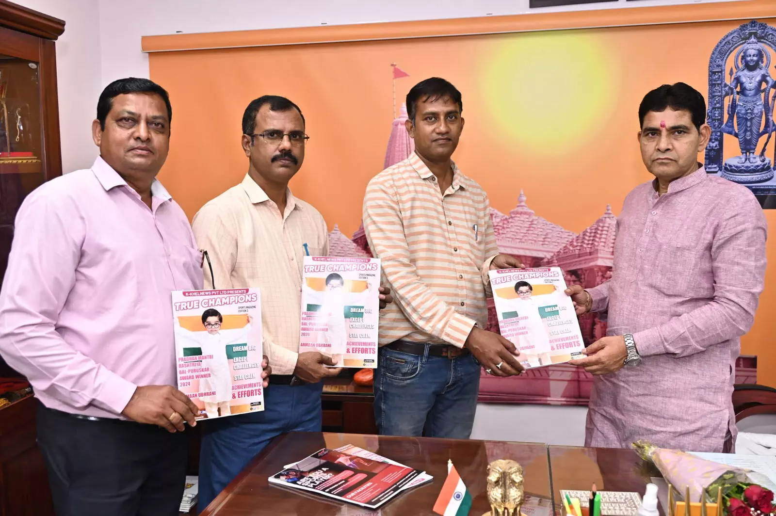 छत्तीसगढ़ खेल जगत का "ट्रू मैगज़ीन" हुआ लॉन्च, खेल मंत्री टंक राम वर्मा ने किया विमोचन