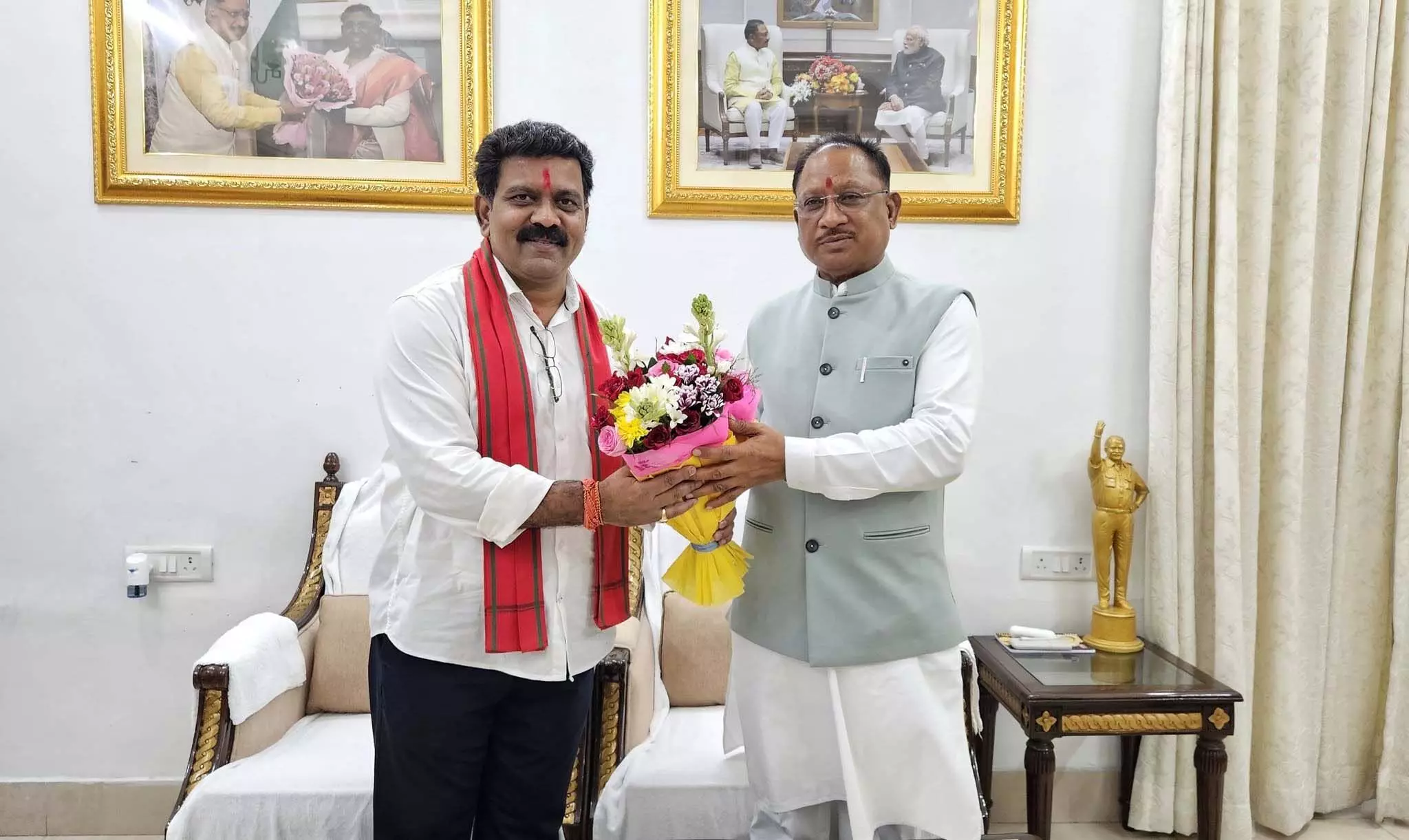 गृहमंत्री विजय शर्मा ने की सीएम साय से मुलाकात