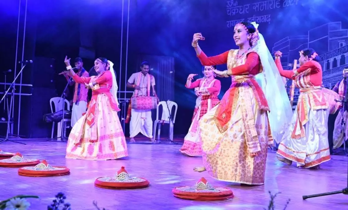 रायगढ़ में चक्रधर समारोह में जीवंत हुई असम की लोक संस्कृति