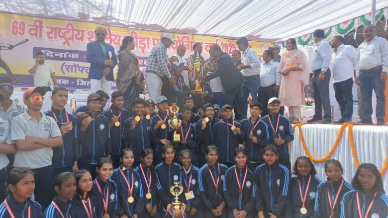बिलासपुर में 69वीं राष्ट्रीय शालेय क्रीड़ा: छत्तीसगढ़ ने जीता दोहरा स्वर्ण